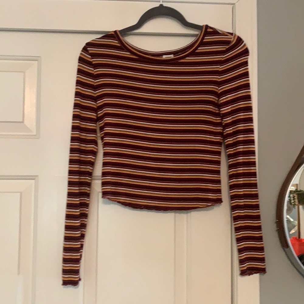 Garage striped long sleeve